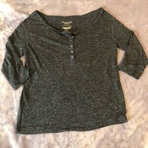 American Eagle XS grey henley tshirt